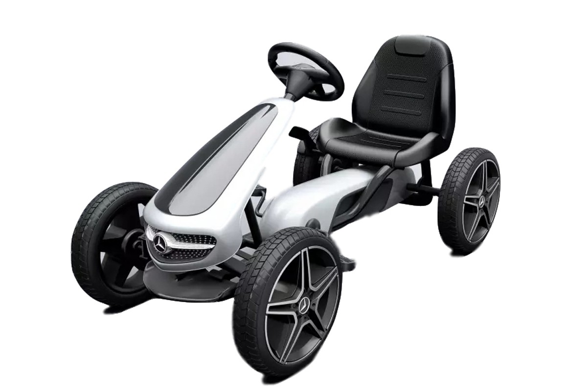 Hecht Mercedes Benz Pedal Gokart White Gokart Jeżdzik Zabawka Samochód