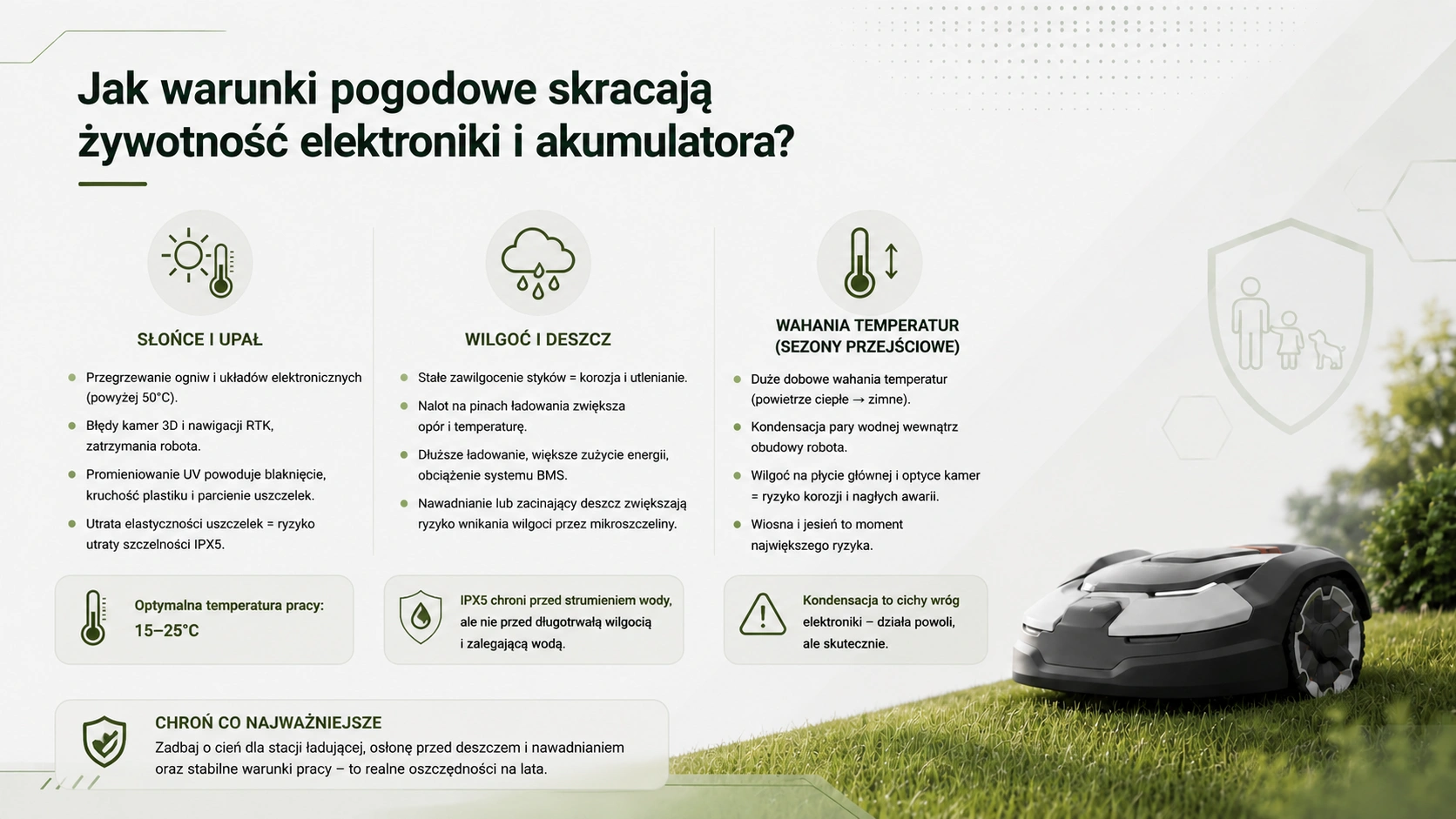 Jak warunki pogodowe skracają żywotność elektroniki i akumulatora?