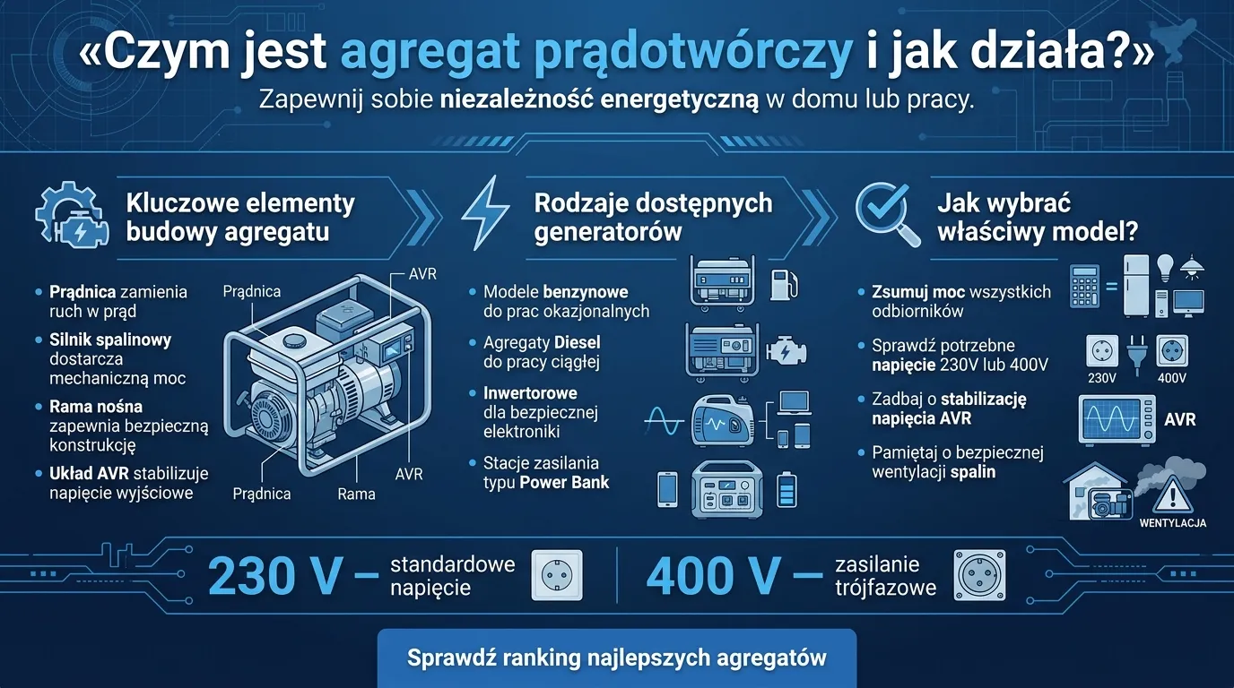 Czym jest agregat prądotwórczy i jak działa?