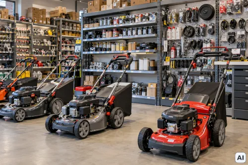 How do I find and select parts for Cedrus, Weibang and Loncin mowers?