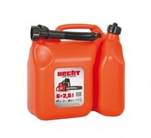 HECHT K00085 COMBI CANISTER 6L + 2.5L WITH FUNNEL FUEL TANK GASOLINE LIQUIDS CARNISTER WITH APPROVAL