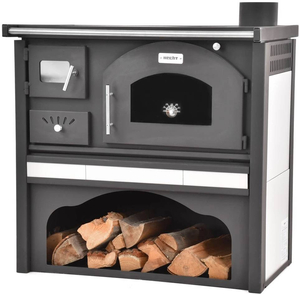 HECHT VULCANUS BEIGE STOVE STOVE KITCHEN WITH BAKER KITCHEN SHAMOT STOVE STOVE STOVE STEEL FURNACE ANGELA FREE STANDING HEATING DEVICE 6 kW - EWIMAX OFFICIAL DISTRIBUTOR - AUTHORIZED DEALER HECHT