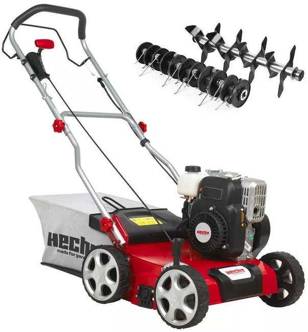 HECHT 5641 lawn aerator 2in1 3.4 HP + 2 ROLLERS METAL CABINET