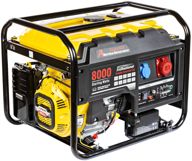 LONCIN LC8000D-AS POWERFUL 230V / 400V AVR 6.5kW GENERATOR - EWIMAX OFFICIAL DISTRIBUTOR - AUTHORIZED LONCIN DEALER
