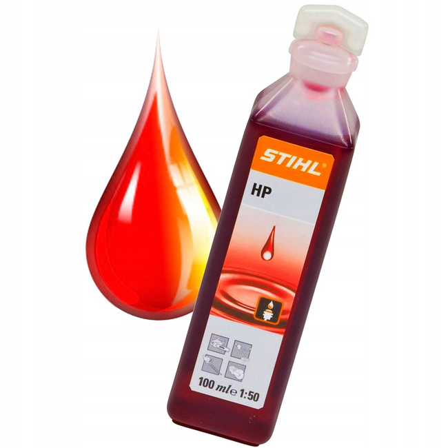 STIHL HP 0.1L 100ML 2-stroke engine oil for fuel mixture ORIGINAL STIHL RED ENGINE OIL for 2-stroke engines Kos chainsaws Blowers Trimmers Trimmers Secateurs Sprayers etc.for two-stroke engines 