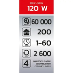 DEDRA DED6631 Generator ozonu 60g/h profesjonalny ozonator do auta i pomieszczeń