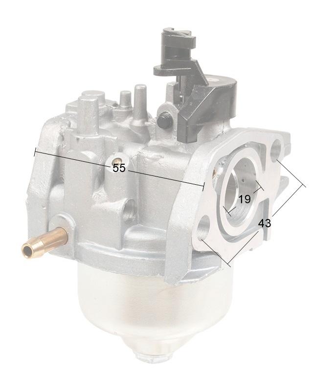 Gaźnik Kohler XT173 RO20827 – wymiary referencyjne