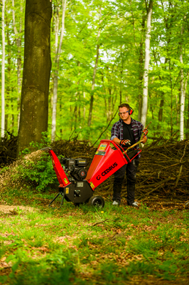 Cedrus RB02 rozdrabniacz spalinowy rębak do gałęzi 10 cm Loncin 6,5 KM
