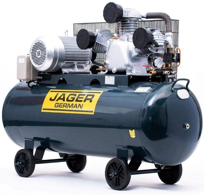 JAGER GERMAN 300L 5.5kW 5.5kW 1250L/Min 400V AIR COMPRESSOR Piston Oil Compressor Powerful Thing