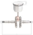 Wał korbowy Cedrus z tłokiem kpl. pilarka CEDPS46-18