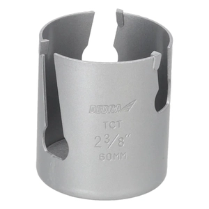 DEDRA 08X060 Vrták TCT s karbidovým ostřím HM, 60 mm, 5/8'', univerzální pro dřevo, kov a PVC