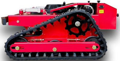 MASTERCUT JFRC55S ROBOT KOSZĄCY ZDALNIE STEROWANY KOSIARKA HYBRYDOWA GĄSIENICOWA SPALINOWA  TRAKTOREK POD PANELE Z NAPĘDEM NA PILOTA 