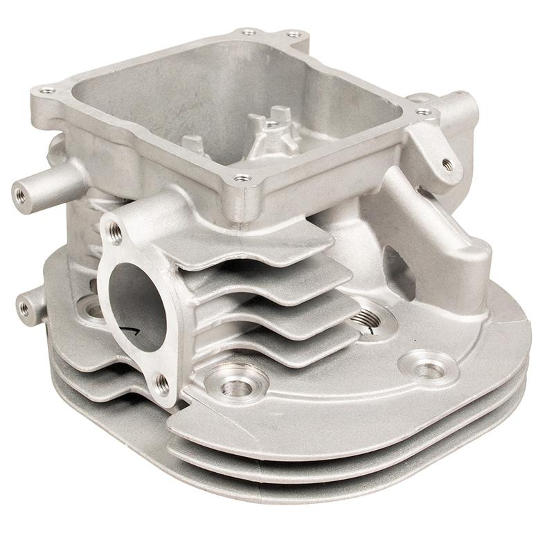 Głowica Loncin LC2V90 – żebrowanie chłodzące i porty montażowe