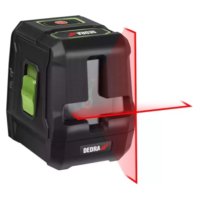 KŘÍŽOVÝ LASER, LASEROVÁ VODOVÁHA DEDRA MC0901 ČERVENÝ LASER