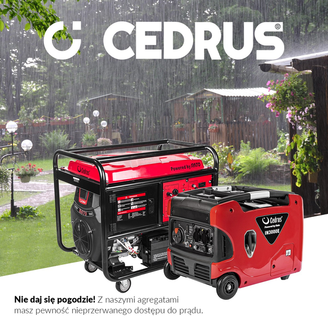 CEDRUS IN3000E GENERATOR INVERTER GENERATOR CASE 230V 3.3 KW ESTART - STARTER EWIMAX - OFFICIAL DISTRIBUTOR - AUTHORIZED CEDRUS DEALER