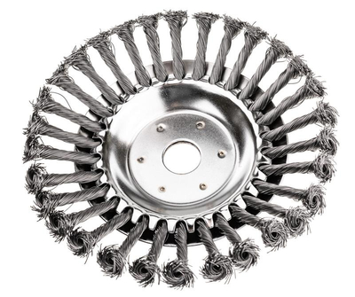 Kartáč na čištění dlažebních kostek pletený z drátu 200x25,4 mm 520076