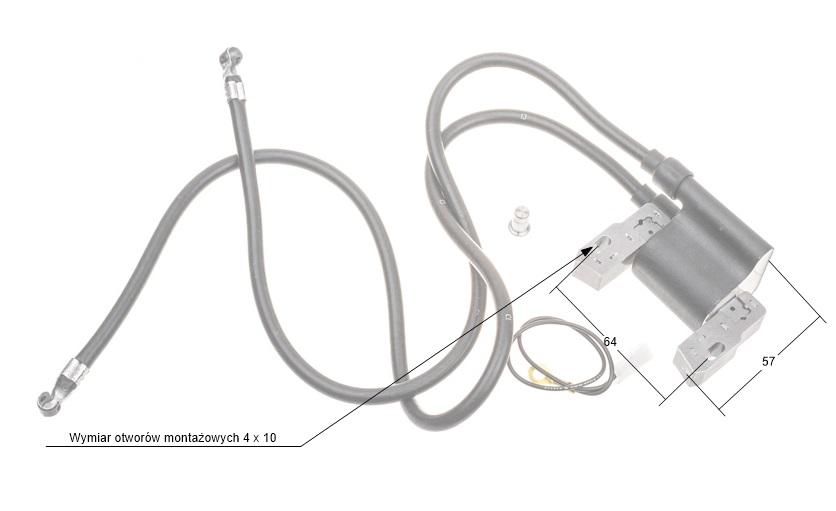 Moduł zapłonowy B&S 590781 – wymiary i szczegóły montażowe