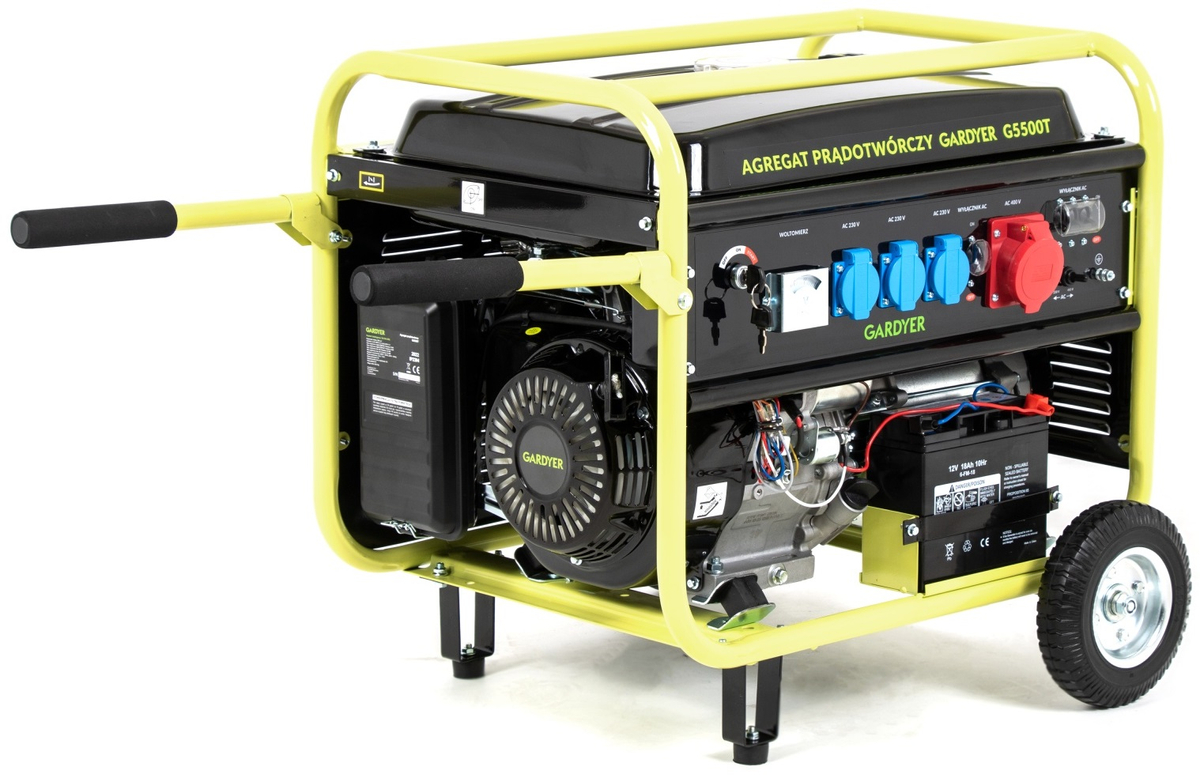 AGREGAT PRĄDOTWÓRCZY GENERATOR PRĄDU TRÓJFAZOWY GARDYER G5500T 5.5 KW ESTART - OFICJALNY DYSTRYBUTOR - AUTORYZOWANY DEALER GARDYER