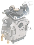 NAC WLBC260-2ZXU CG260B CG330B 11mm carburetor market mowers NZ104
