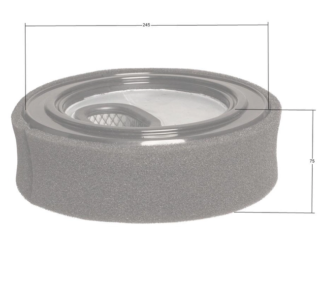 Kulatý vzduchový filtr Loncin LC2V90(T230) ORIGINÁLNÍ DÍL 180100104-0001