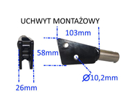 Pług do śniegu 80 cm do glebogryzarki Mastercut