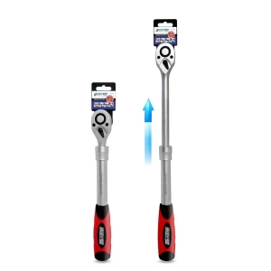 Hillen&Mohr 17J318Z Grzechotka teleskopowa 1/2" 72T CrV, klucz zapadkowy 305-445 mm