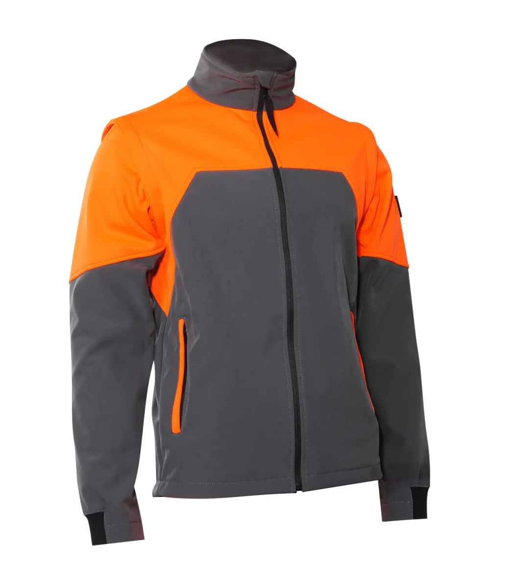 Kurtka SOFTSHELL Męska Oleo-Mac L 3155041A - kieszenie i zamek