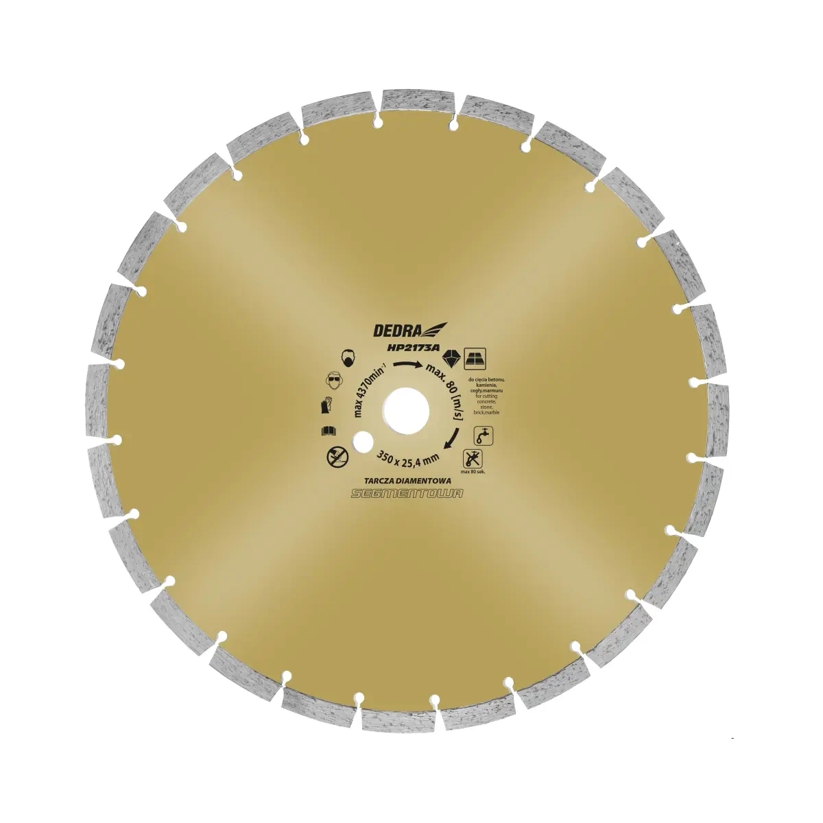Tarcza do cięcia betonu 350x25,4mm DED8836