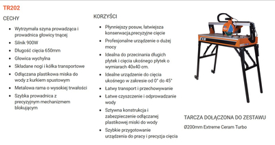 NORTON CLIPPER TR202 PILA NA KERAMICKÉ OBKLADY A DLAŽBU STAVEBNÍ PILA NA OBKLADY A DLAŽBU OFICIÁLNÍ DISTRIBUTOR - AUTORIZOVANÝ PRODEJCE NORTON CLIPPER