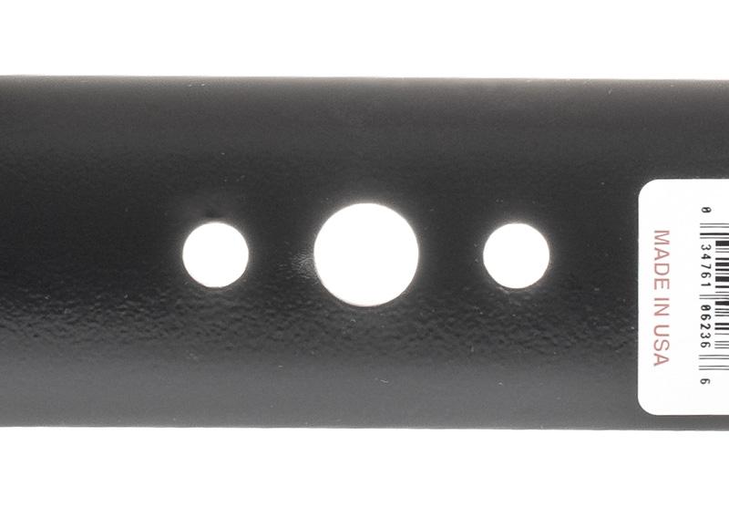 Nóż Husqvarna RO6236 – zbliżenie otworu centralnego i bocznych