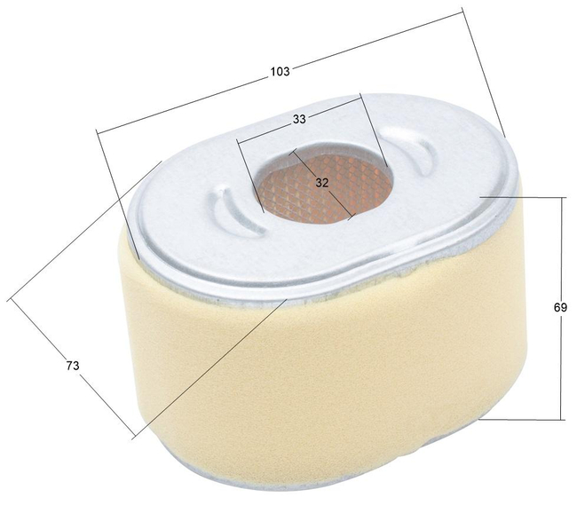 Honda GX160 GX200 air filter AT801-HD160-11