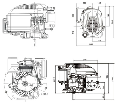 SILNIK LONCIN LC1P70FC-P DO KOSIARKI SPALINOWY BENZYNOWY 6.5 KM 196 cm3 WAŁ PIONOWY WALCOWY 25x80mm MOTOR HONDA ,VANGUARD , B&S , BRIGGS & STRATTON, KOHLER, KAWASAKI