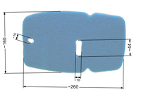 Filtr powietrza Partner K1250 mokry 8R02-27