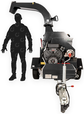 Rozdrabniacz spalinowy Cedrus D16 36KM z podajnikiem hydraulicznym