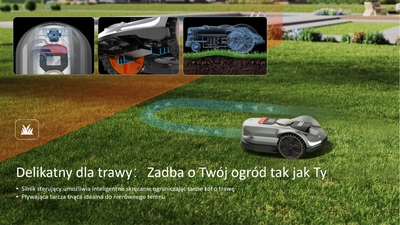 Sunseeker X3 Elite RTK Robot Koszący Bezprzewodowy C-MOW 800 m² GPS Vision AI