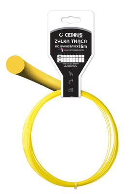 Cutting line 1.3/15m k round yellow DBPLCEDCN01/01RJY