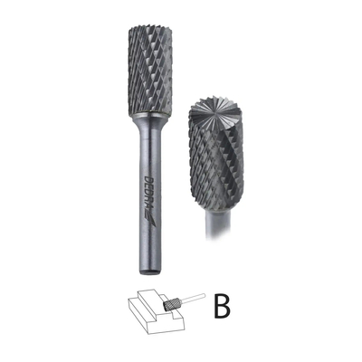 Dedra 07F612 Frez trzpieniowy walcowy B12x25mm 6mm do metalu, pilnik obrotowy