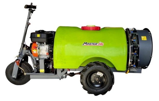 MASTERCUT FH-G200-A DIESEL TURBINE TROLLEY SPRAYER WHEELBARROW WHEELCHAIR SPRAYER WITH DRIVE TURBINE 200L 5.5KM