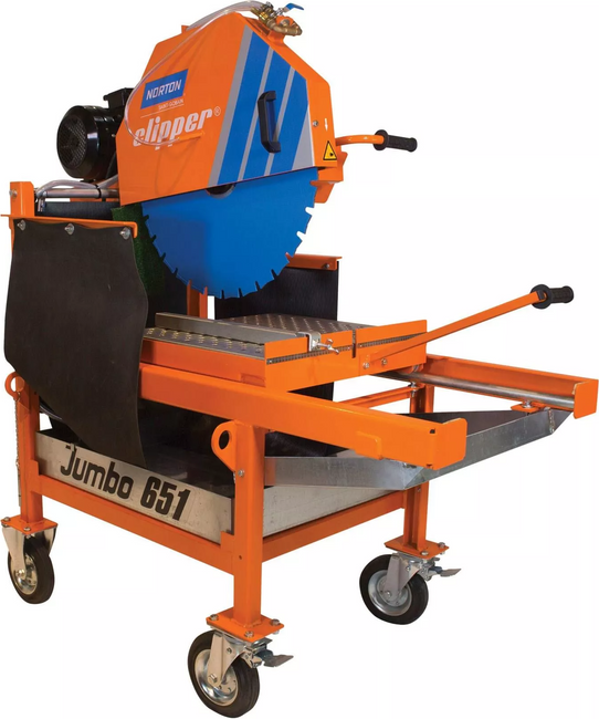 NORTON CLIPPER JUMBO 651 1.30.3 masonry table saw masonry table saw for masonry blocks stone Ø 650mm 2.2KW 230V - OFFICIAL DISTRIBUTOR - AUTHORIZED DEALER NORTON CLIPPER