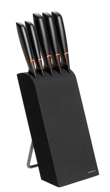 Zestaw 5 noży w bloku Fiskars Edge 1003099 – noże kuchenne ze stali nierdzewnej
