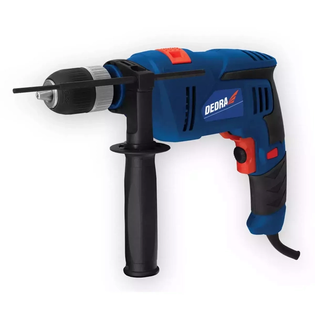 DEDRA DED7960 900W IMPACT DRILL, 0-2800 RPM, 13MM SELF-CLAMPING CHUCK, CARRYING CASE