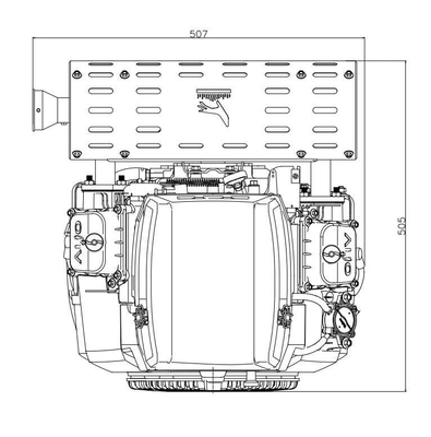 Silnik Loncin LC2V80FD V-Twin (27 KM, wał poziomy)