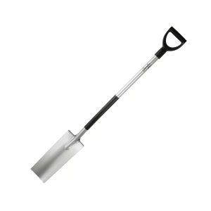 RÝČ DRENÁŽNÍ, ÚZKÝ ZAHRADNÍ DEDRA 80B008 KOVOVÁ NÁSADA, PLASTOVÁ NÁSADA VE TVARU D, 127 CM