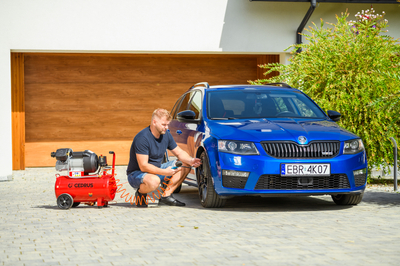 CEDRUS KM50-2T SPRĘŻARKA TŁOKOWA KOMPRESOR TŁOKOWY OLEJOWY 50L - EWIMAX - OFICJALNY DYSTRYBUTOR - AUTORYZOWANY DEALER CEDRUS
