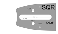 Vodicí lišta 18 3/8 1,6 mm D025 Stihl SARP S18D6SS66