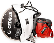 CEDRUS PC400-94 SPRINKLER HAND CUTTING BRILLIERS FOR CONCRETE AND ASPHALT Ø 400mm 6.5 HP - OFFICIAL DISTRIBUTOR - AUTHORIZED DEALER CEDRUS