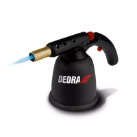DEDRA 31A010 Lampa lutownicza gazowa piezo, palnik/lutownica gazowa 2,8kW 1200°C 190g