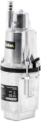 LIDER LMP280 MEMBRANE SURFACE WATER PUMP for deep wells 280W 1020 l/h - OFFICIAL DISTRIBUTOR - AUTHORIZED LIDER DEALER