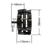 METAL STEEL SHOOTING WHEELS FOR MASTERCUT HSDT SOIL GRIPPING MACHINE AXLE AXLE WHEEL DIMENSION 390mm
