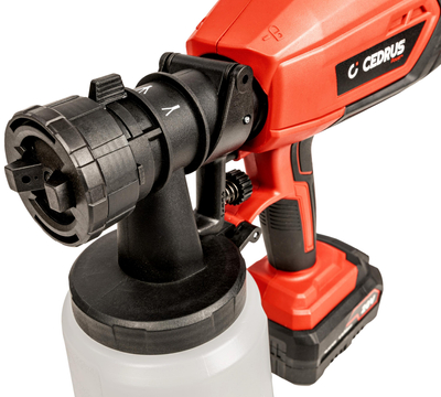 CEDRUS SP1000Li AGREGAT PISTOLET MALARSKI AKUMULATOROWY KOMPRESOR DO MALOWANIA NATRYSKOWEGO CEDSP1000LI 20V POWER+ OFICJALNY DYSTRYBUTOR - AUTORYZOWANY DEALER CEDRUS